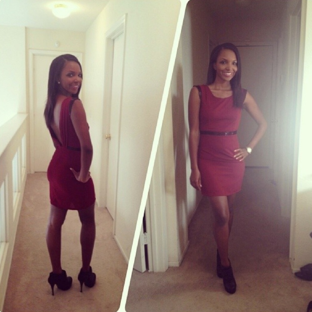 Lovemarks Cranberry mini dress